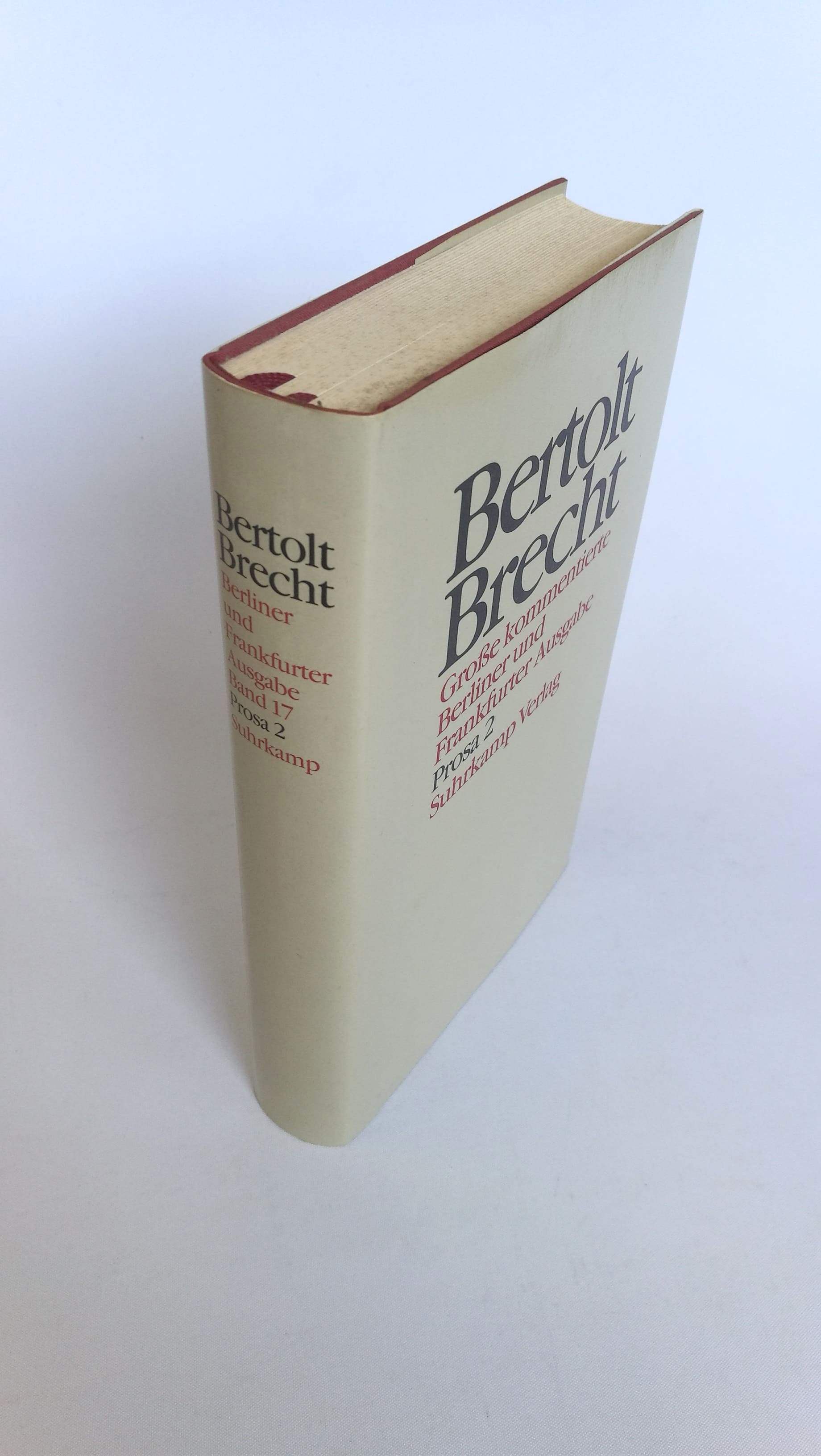 Prosa 2. Große kommentierte Berliner und Frankfurter Ausgabe Band 17. - Brecht, Bertolt