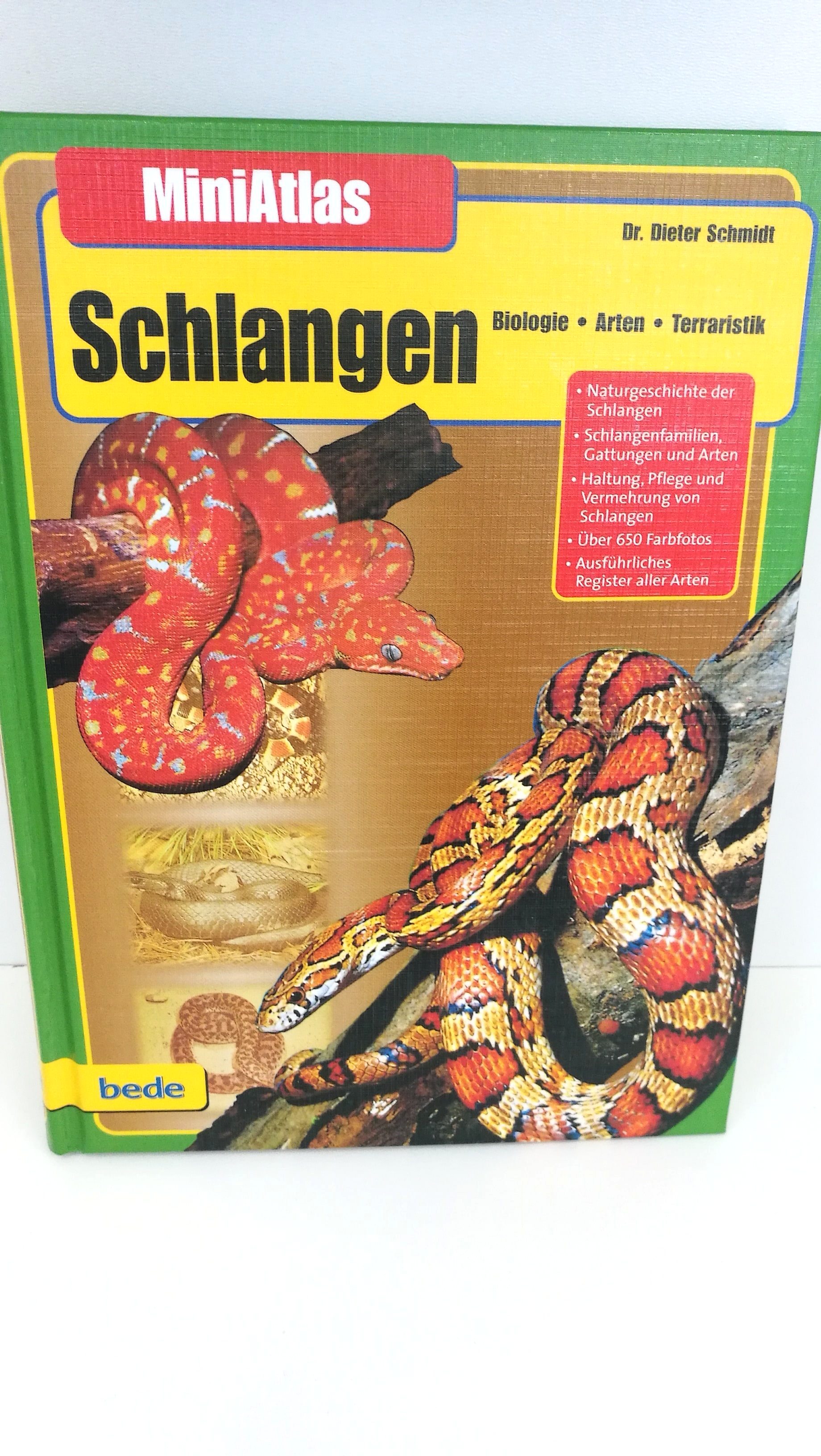Schlangen MiniAtlas. Biologie, Arten, Terraristik. - Schmidt, Dr. Dieter